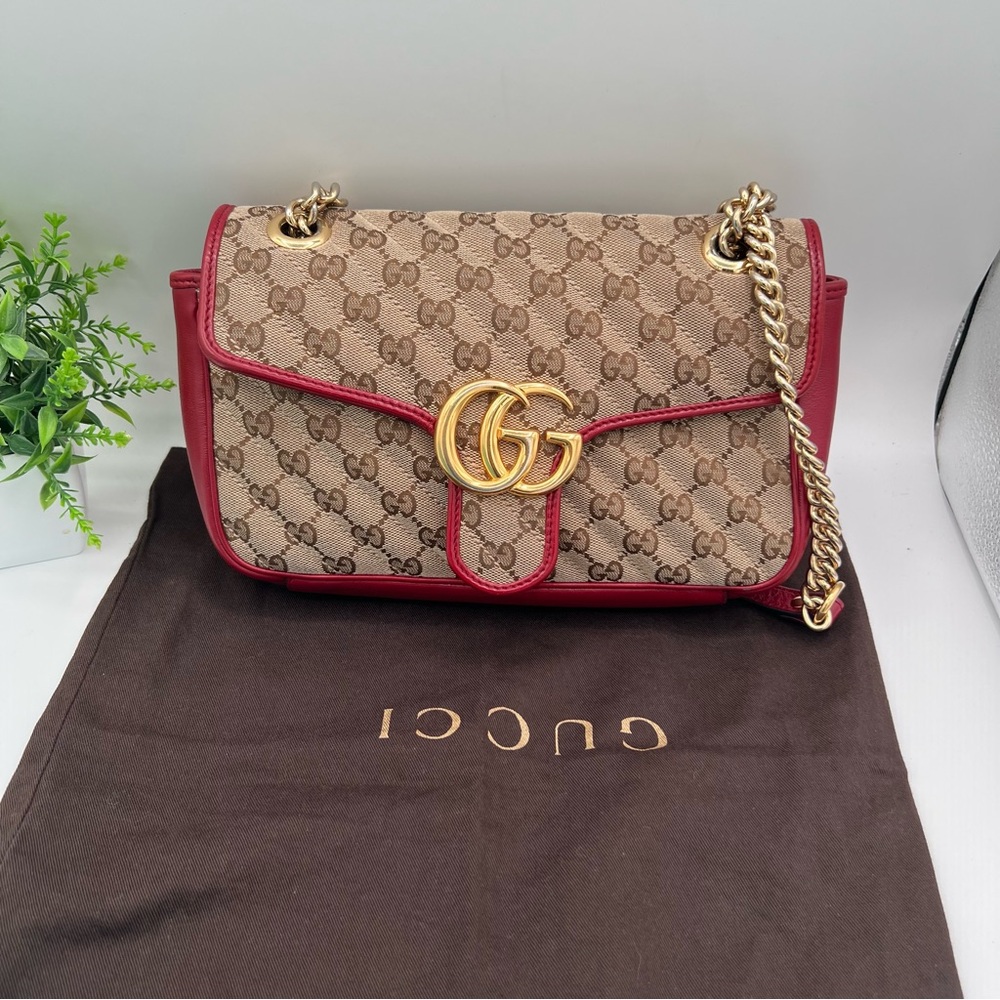Gucci Mormont Diagonal GG quilted brown shoulder bag ❤️ - Picture 11 of 11